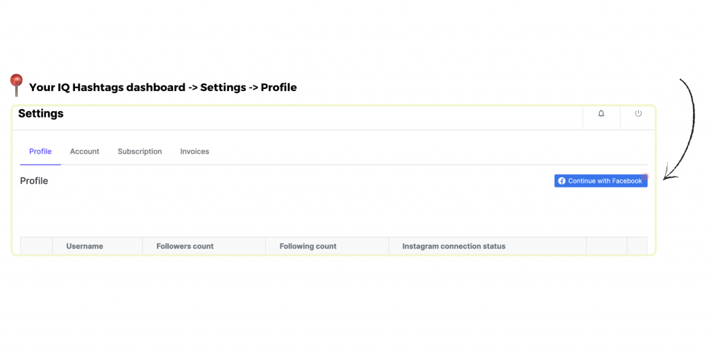 How to Integrate and Re-authenticate Your Instagram Account with IQ Hashtags Through Facebook 22 Screenshot 2024 07 08 at 15.01.45