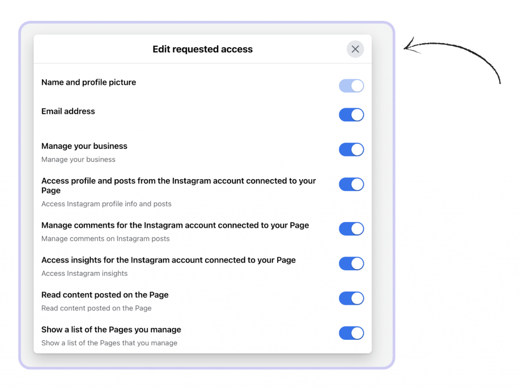 How to Integrate and Re-authenticate Your Instagram Account with IQ Hashtags Through Facebook 29 Screenshot 2024 07 08 at 15.13.13