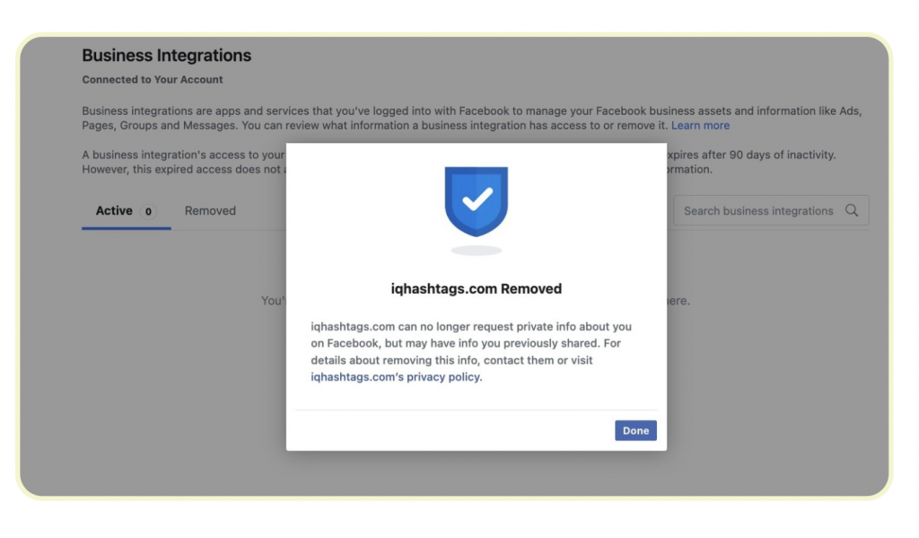How to Integrate and Re-authenticate Your Instagram Account with IQ Hashtags Through Facebook 27 Screenshot 2024 07 08 at 15.24.42